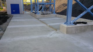 Venkovn beton v eletrrn Ostrava